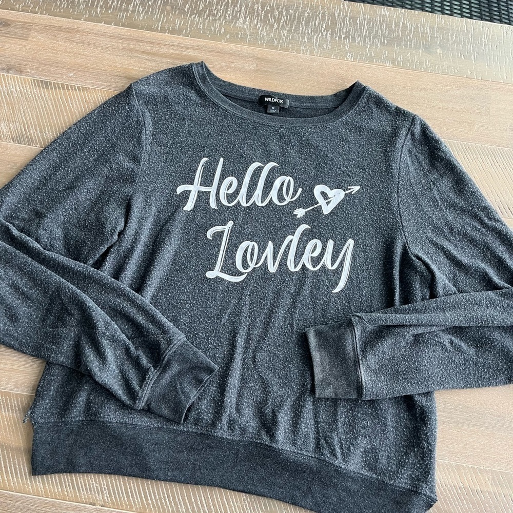WILDFOX| HELLO LOVLEY LONG SLEEVE SWEATSHIRT